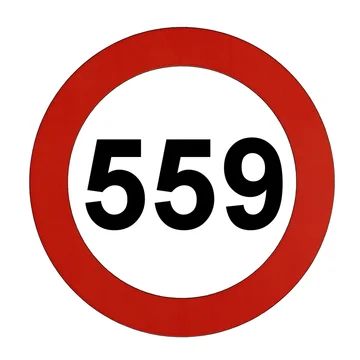 3d Red Number 559 Isolated On Stock Illustration 1154298454