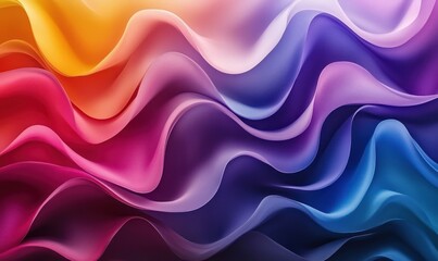 Obraz premium Abstract Colorful Wavy Pattern Background