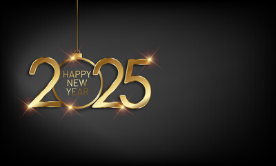 2025 Happy New Year Greeting Card