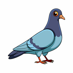 Pigeon art vector illustration