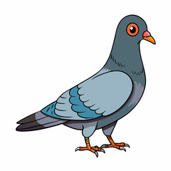 Pigeon art vector illustration