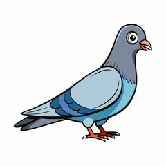 Pigeon art vector illustration