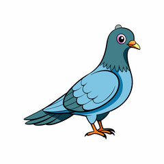Pigeon art vector illustration