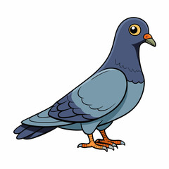 Pigeon art vector illustration