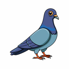 Pigeon art vector illustration