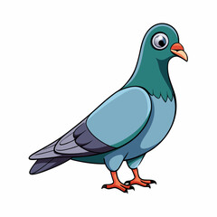 Pigeon art vector illustration