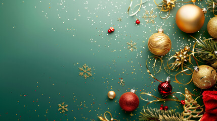 Christmas background with copy space for targets and banners