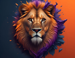 Fototapeta premium Löwen Kopf