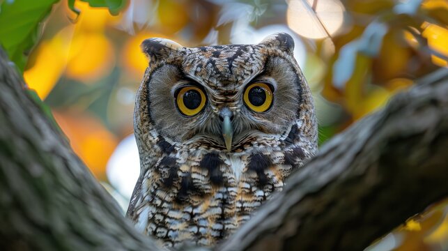 Owl in the world of owls sanctuary