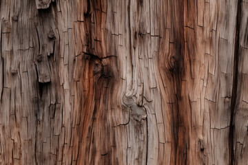 Obraz premium Processed collage of wooden bark chips flat surface texture. Background for banner, backdrop