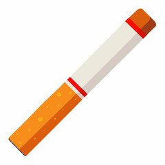 An unlit cigarette art vector