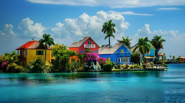 Tropics is a brightly colored island