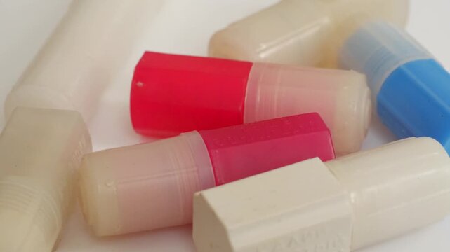 Medicine in colorful capsules for use in paramedicine close-up