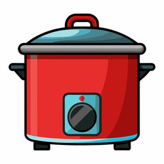 Crockpot art vector illustration