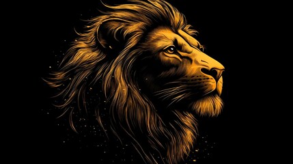 lion head silhouette