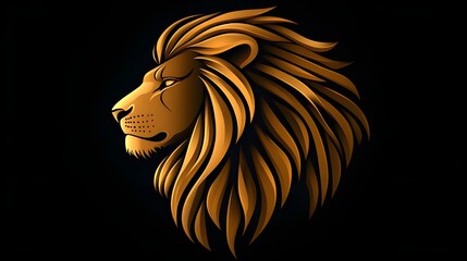 lion head silhouette