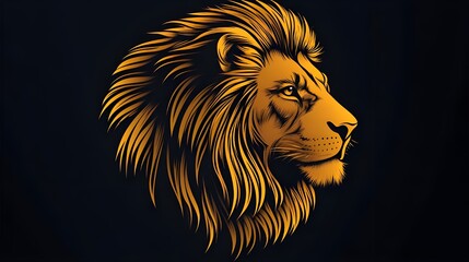 lion head silhouette