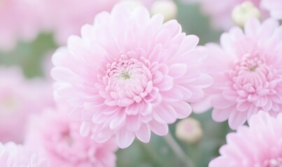 Fototapeta premium Chrysanthemums, Generative AI
