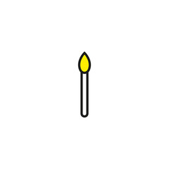 Candle silhouettes. Candle vector icons.