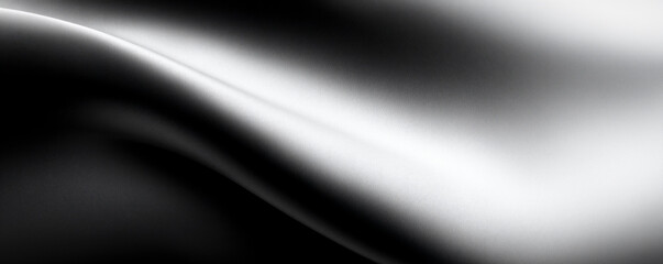 Fototapeta premium Black and white background, smooth gradient background, abstract lines, light effect, curved shape, soft lighting, blurry details.