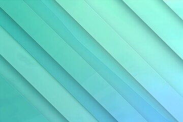 Obraz premium Blue and green gradient background, simple, minimalist style, light blue and turquoise color scheme, diagonal composition, blurred edges, high resolution, high definition. Minimalist style with geomet