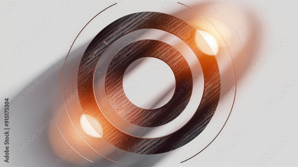 Aufkleber abstract concentric circle backgrounds with noise texture ideal for technology themes and web design