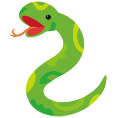 年賀状巳年ヘビの可愛い動物イラスト