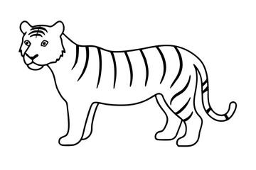 A Tiger vector art illustration