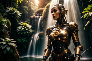 Fototapeta premium cyber woman