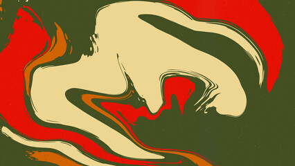 Colorful abstract shapes wallpaper illustration. Vibrant colors of autumn background.