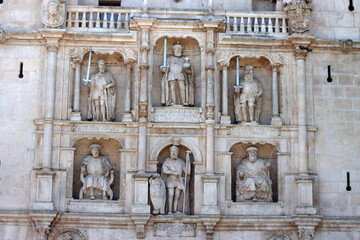 Artistic heritage in the downtown of Burgos, Spain