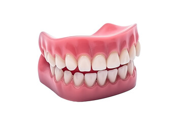 Fototapeta premium Intricately Detailed Dental Model Showcasing Realistic Teeth and Gum Structure in Clinical Environment on Transparent PNG Background.