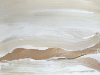 Modern Abstract Art Painting. Modern art landscape. Contemporary art. 