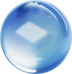 Obraz premium Blue glass orb
