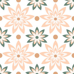 seamless pattern with flowers