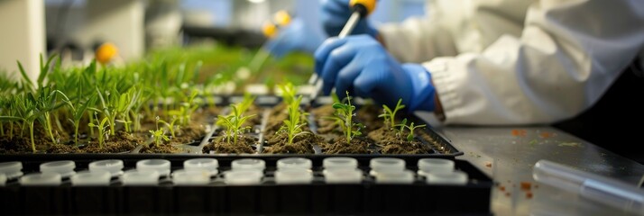 Plant Gene Banks Researching Agricultural Seeds in Laboratories
