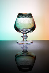 Beautiful retro glass for cognac and brandy