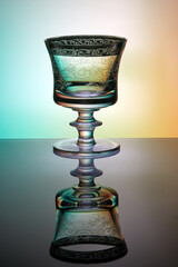 Beautiful retro glass for wine