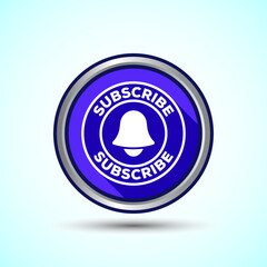 Subscribe Icon Button Design Illustration Subscribe Channel Button