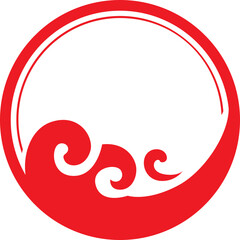 curve cloud border for decorate text copy space