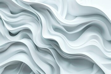 Obraz premium A stylized image of wavy lines on a white abstract background