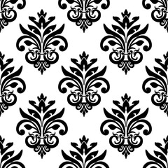 floral Damask Seamless Pattern ethnic Classical luxury  royal Vintage, paisley elements ornament victorian seamless texture for wallpapers, textile  for wallpapers