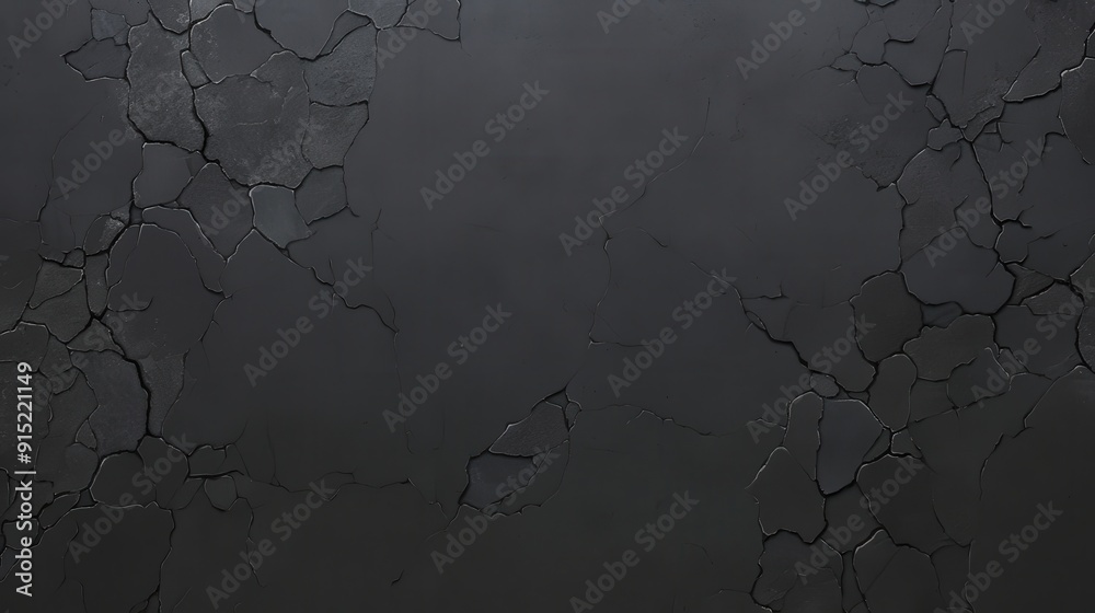 Poster a textured surface displays dark cracks, creating a unique visual pattern suitable for creative proj