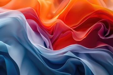 Obraz premium Colorful fabric with blurred background