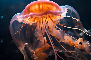 Obraz premium jellyfish. Background