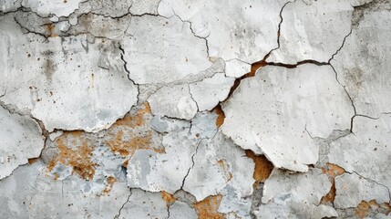 Peeling paint on a wall, details of decay and neglect