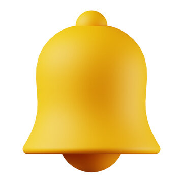 3d golden bell icon