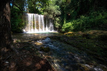 cascadas en el interior de Calabria sur de Italia