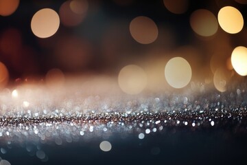 Shiny abstract bokeh lights background. Festive glittering sparkly background, concept for holiday, celebration, New Year's Eve