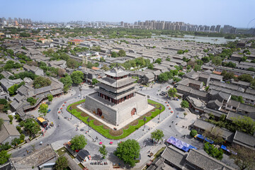 Obraz premium the Guangyue Tower, Dongchang ancient city/Liaocheng, Shandong, China